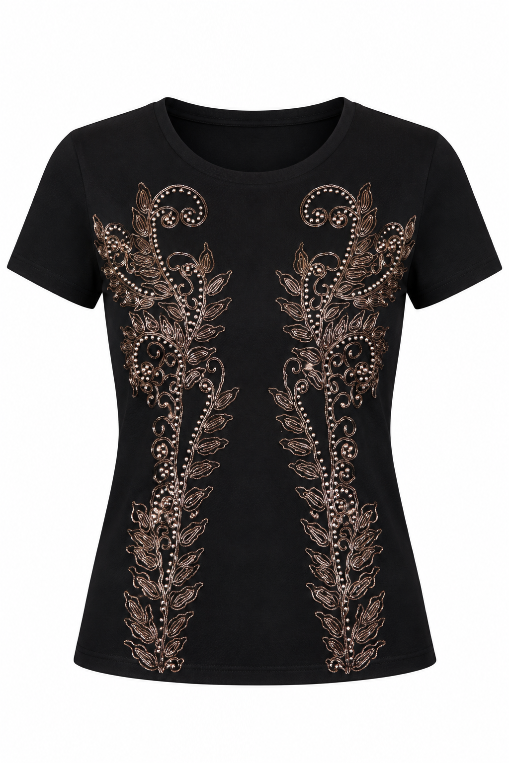 The Kooples Black Embellished T-Shirt