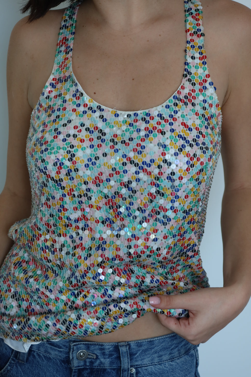 Parker Multicolor Sequin Tank Top