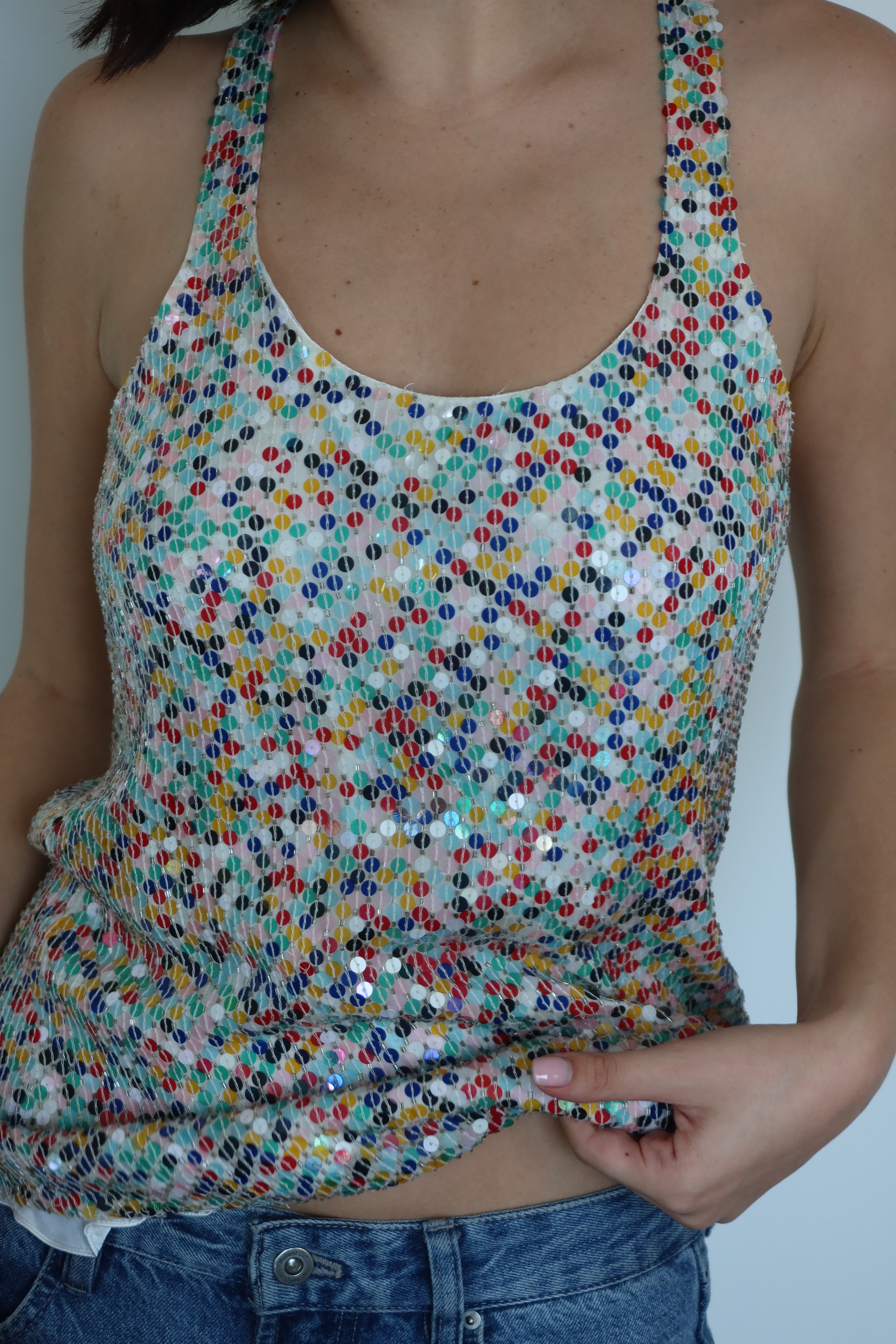 Parker Multicolor Sequin Tank Top