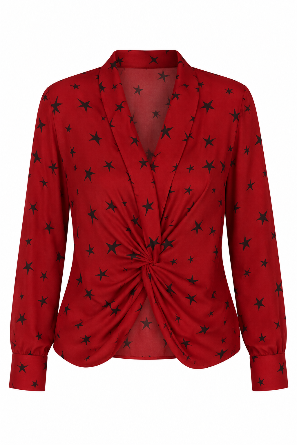 Blusa Roja con Estampado de Estrellas L'Agence