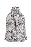 Joie Animal Print Halter Top