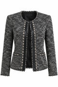 Cache Black & White Tweed Jacket