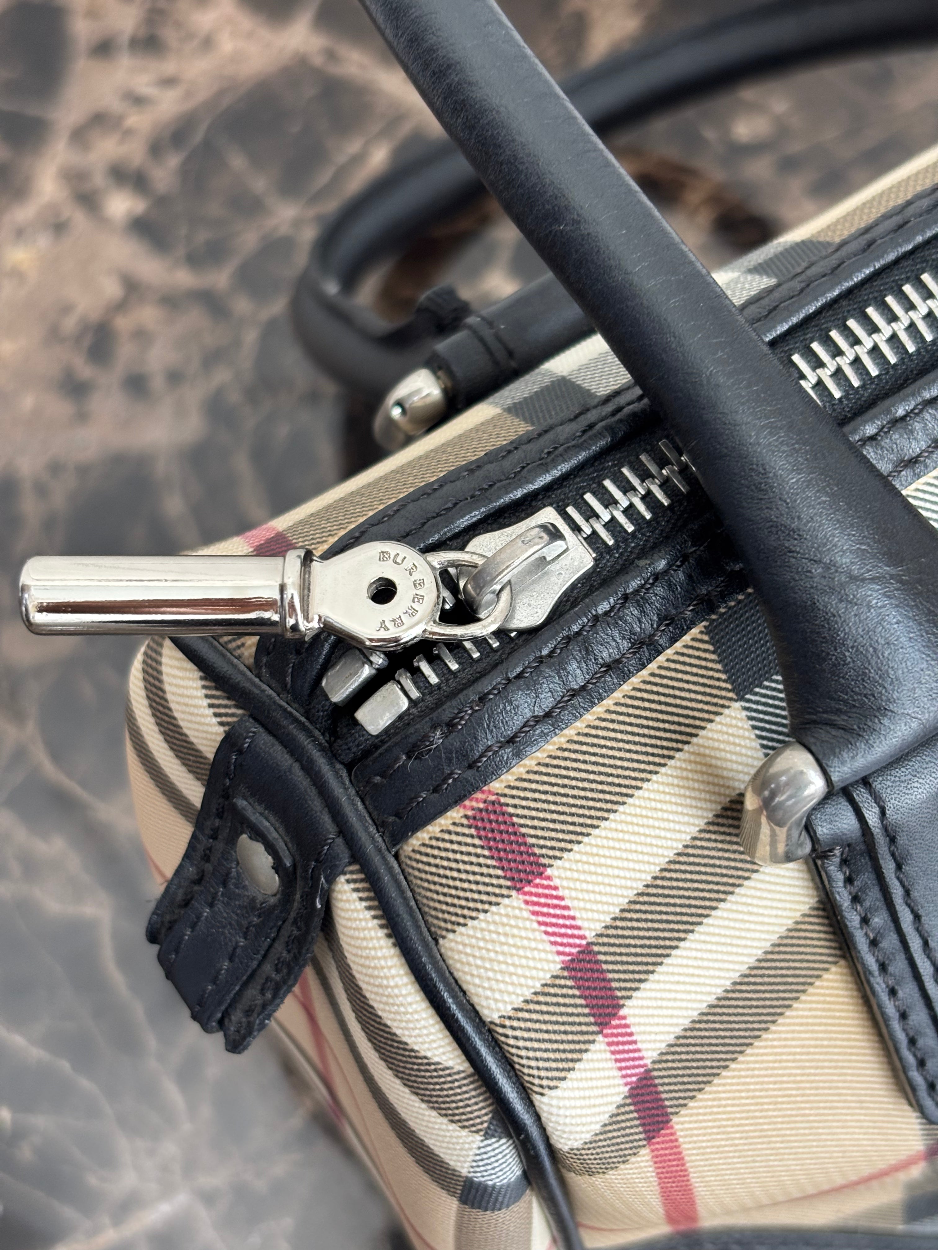 Burberry Vintage Check Bowling Bag