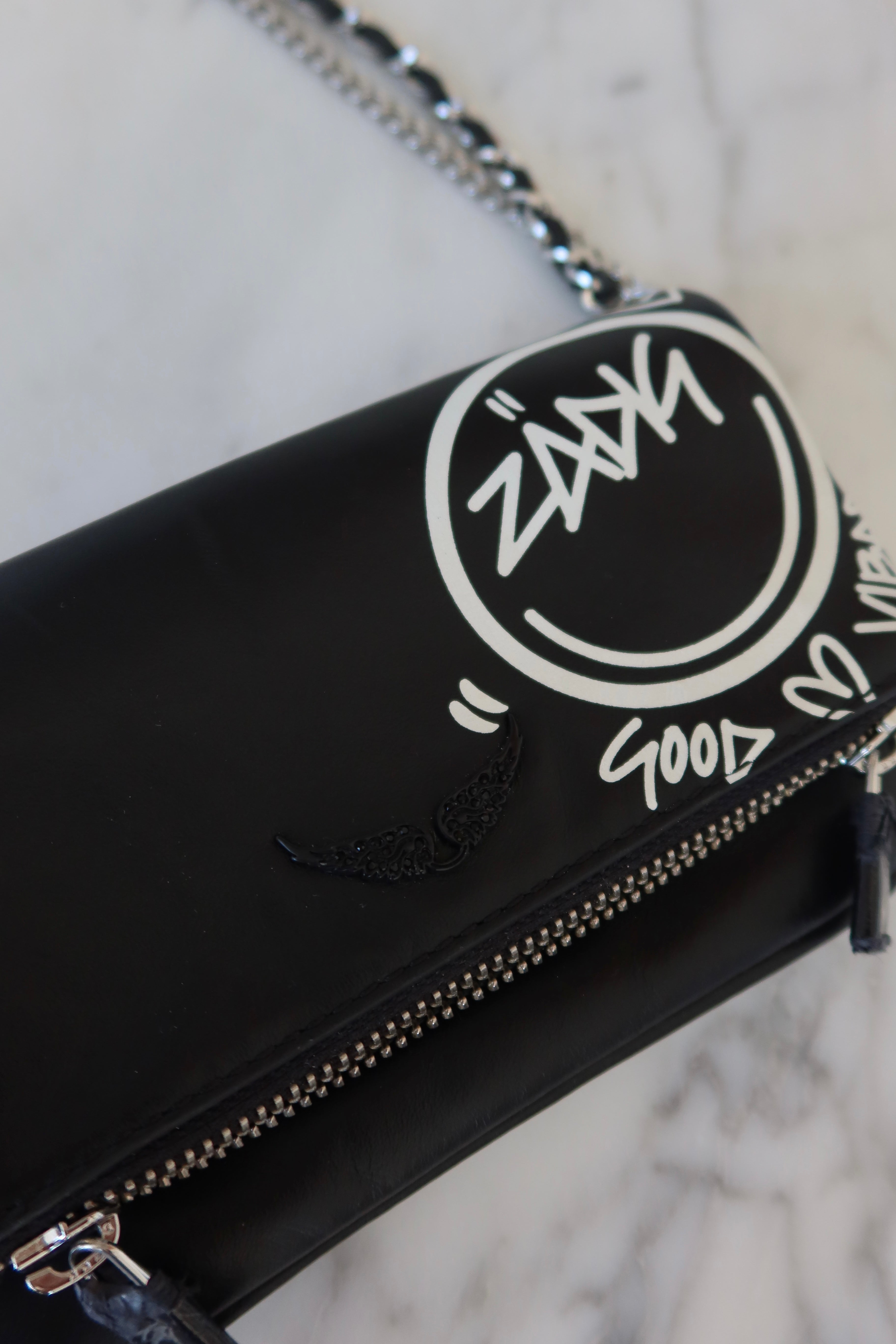 Cartera Zadig & Voltaire Rock Nano con Estampado Grafiti