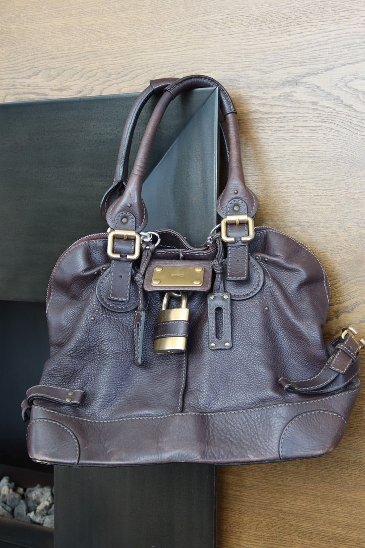 Chloé Brown Leather Paddington Bag
