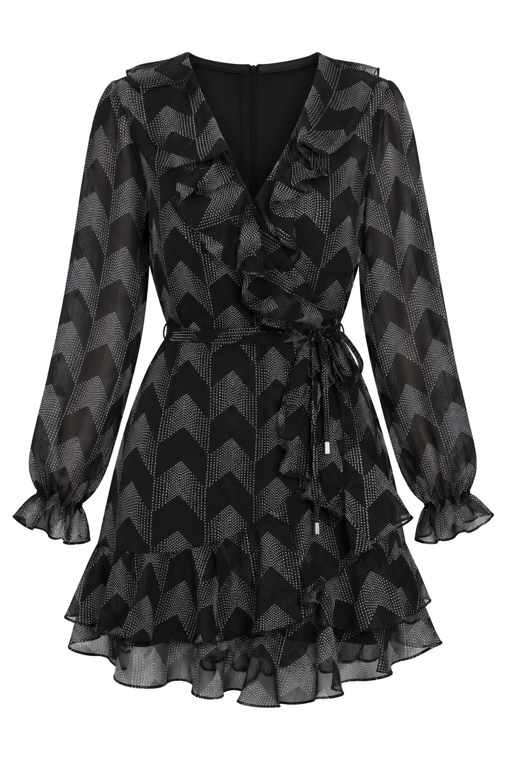 Vestido Cruzado Negro de Ted Baker 
