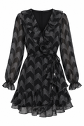 Vestido Cruzado Negro de Ted Baker 