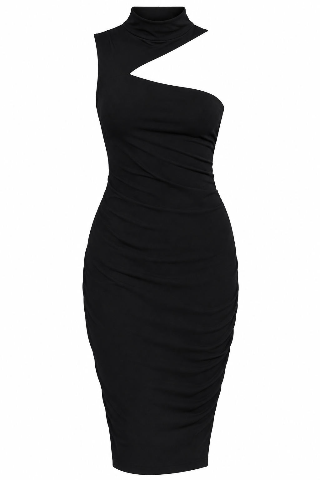 Vestido Negro Asimétrico con Cutout Lauren Ralph Lauren