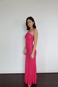 Ganni Ruched Bodycon Maxi Dress