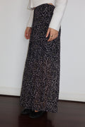 All Saints Flowy Leopard-Print Maxi Skirt