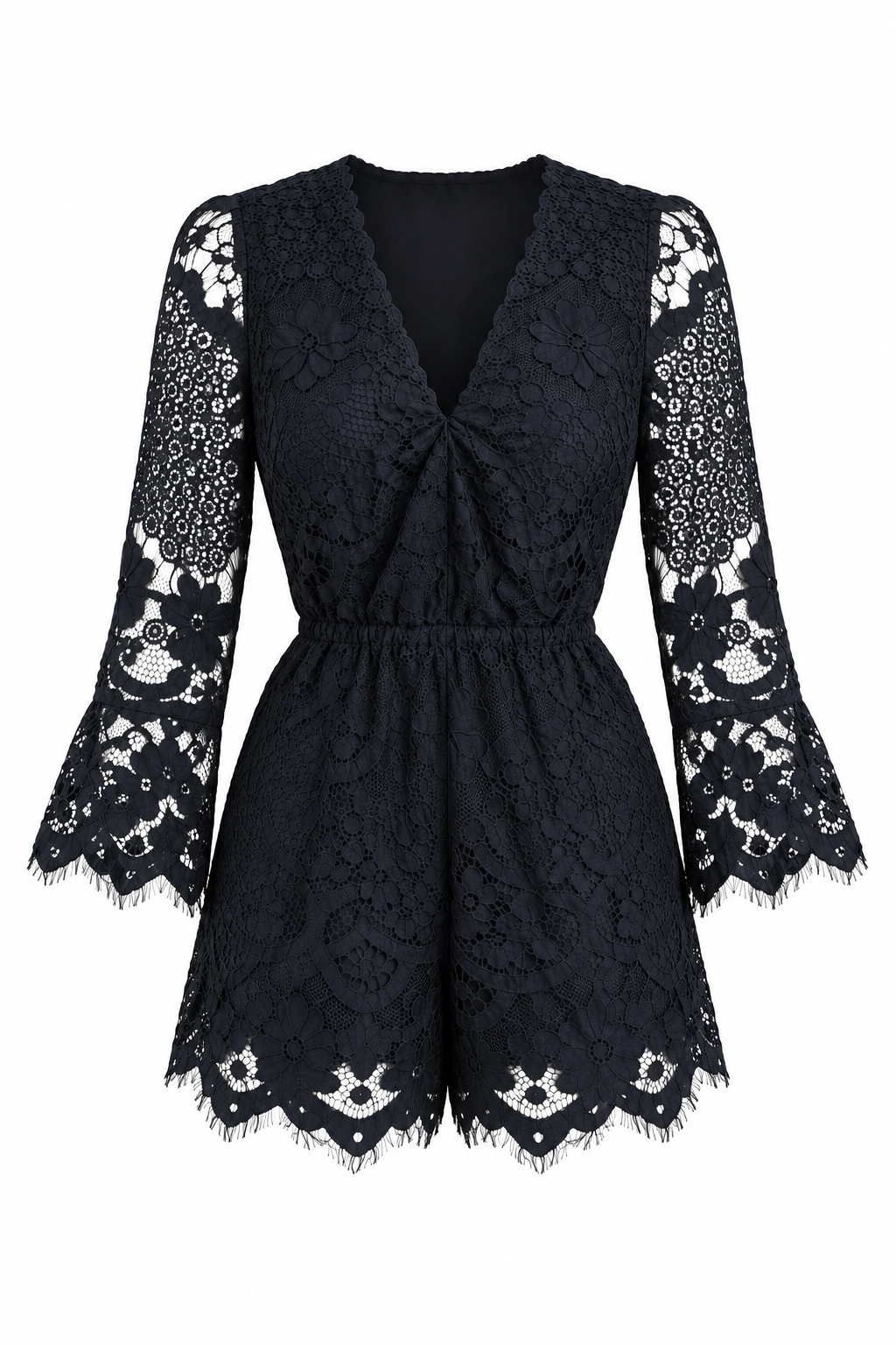 Paz Cornu Black Lace Romper