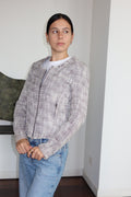 Joie Textured Tweed Zip-Up Jacket