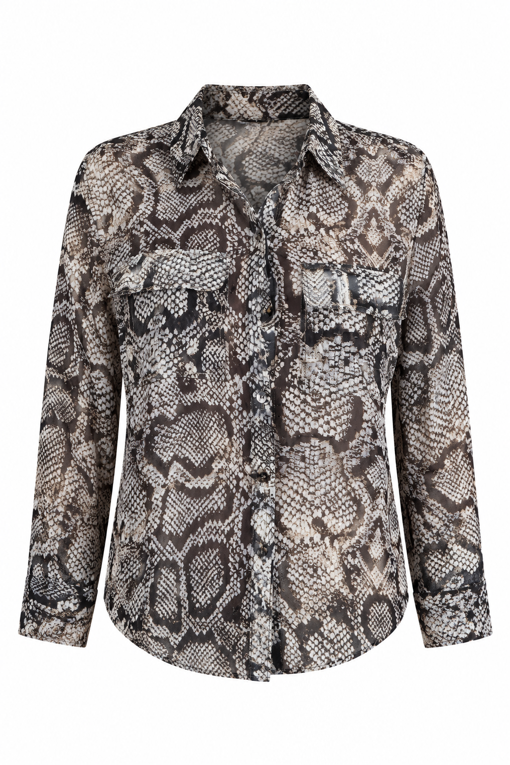 Massimo Dutti Snakeskin-Print Blouse