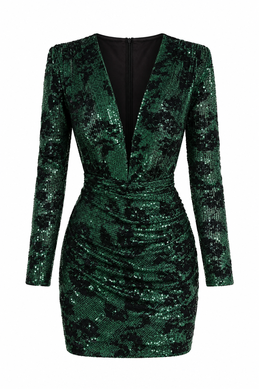 Maje Emerald Sequin Mini Dress
