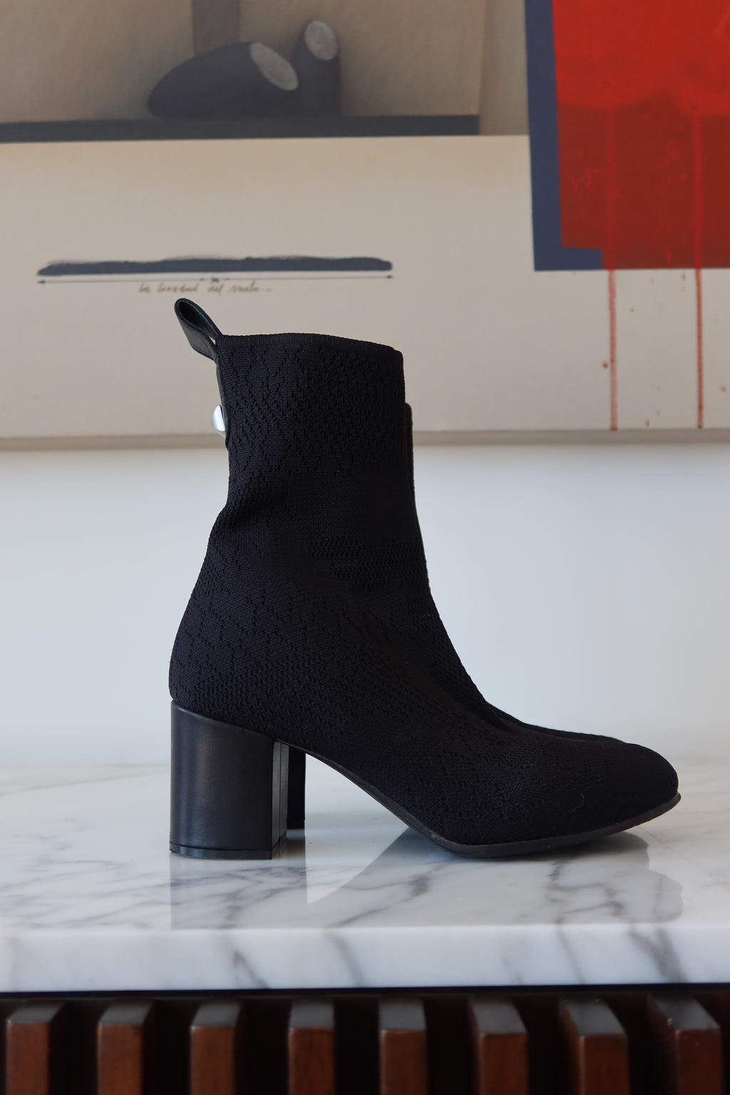 Botines Zadig & Voltaire Negros de Tejido Tipo Media