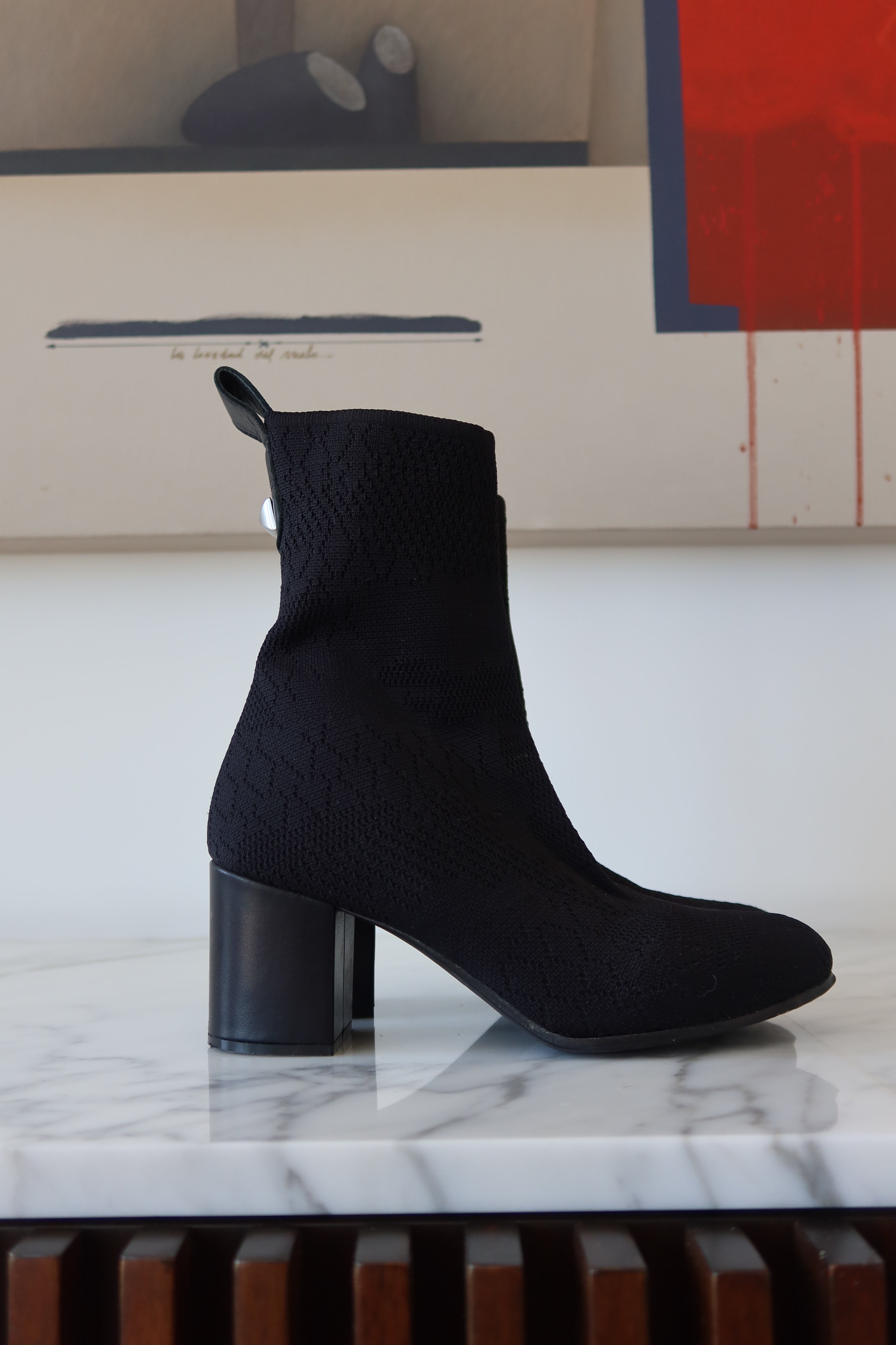 Botines Zadig & Voltaire Negros de Tejido Tipo Media