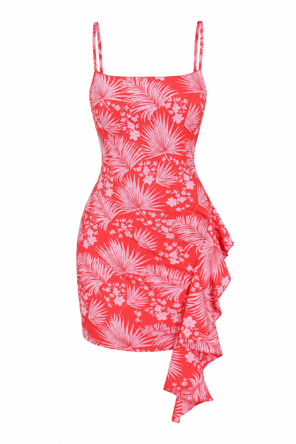 Likely Ruffled Floral Mini Dress