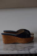 Wedges Azules de Corcho de Jimmy Choo