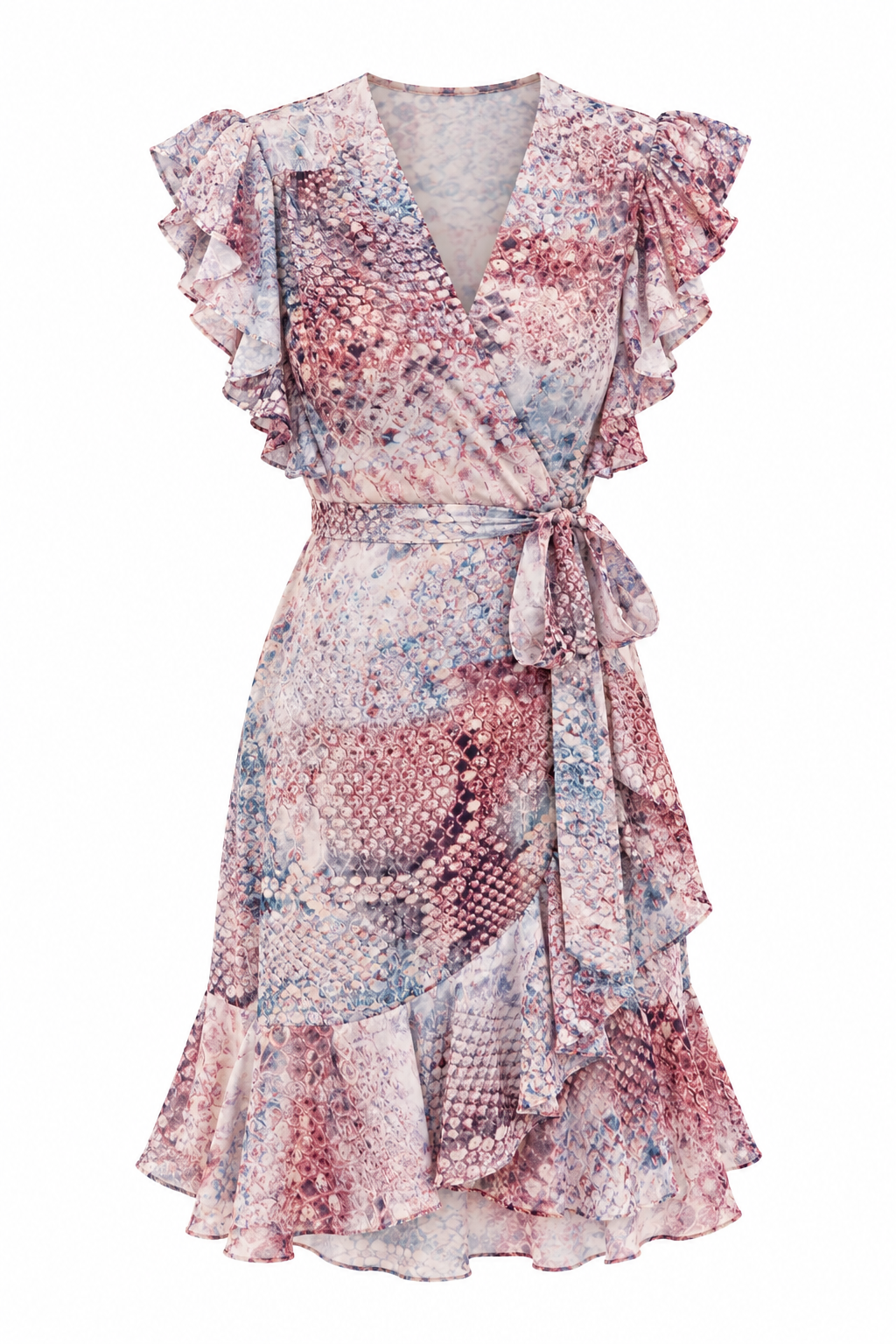 7 For All Mankind Print Wrap Dress