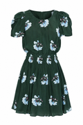 Maje Green Floral Mini Dress