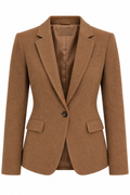 Massimo Dutti Camel Wool Blazer