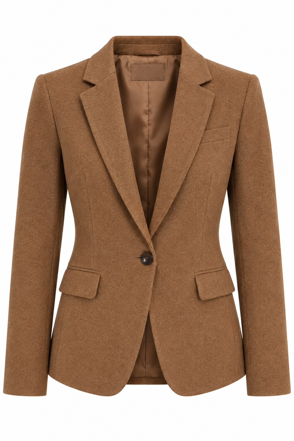 Massimo Dutti Camel Wool Blazer