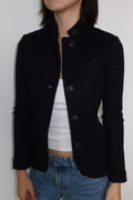 Rag & Bone Casaca Estructurada Azul Marino