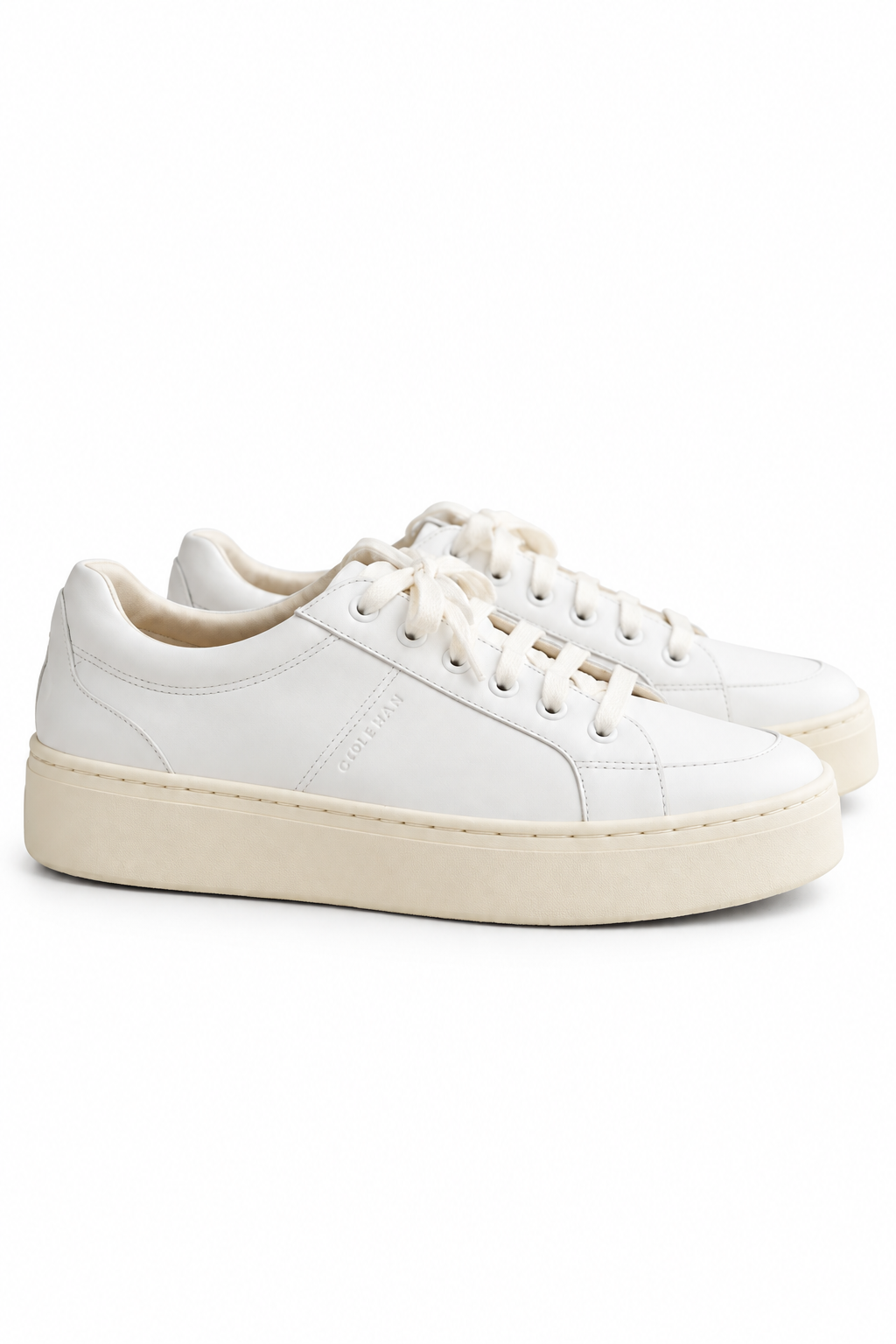 Cole Haan White Platform Sneakers