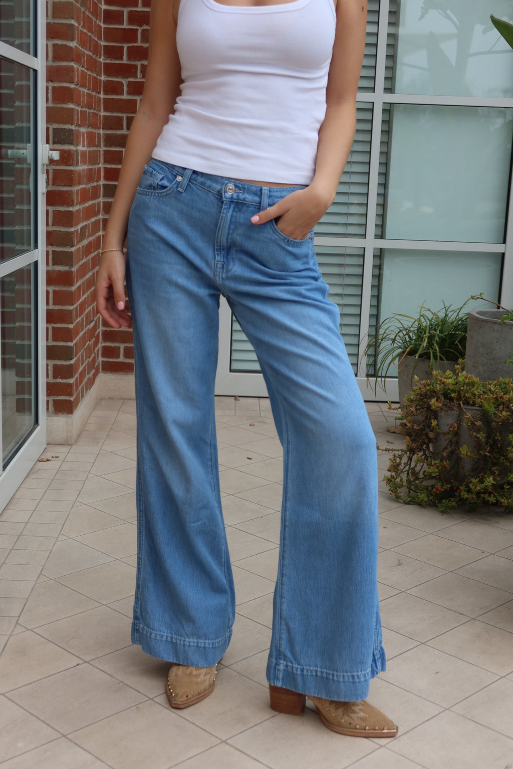 7 For All Mankind Wide Leg Jeans