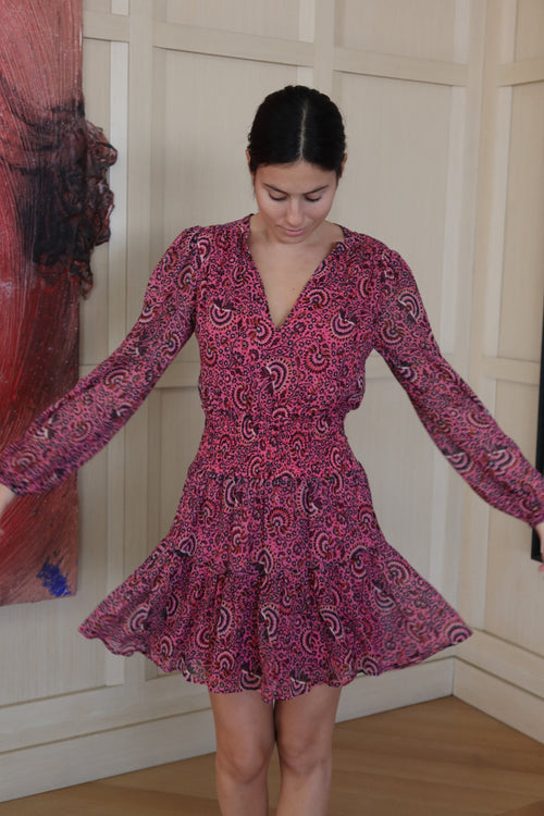 A.L.C. Pink Printed Mini Dress