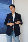 Banana Republic Navy Blazer with Gold Buttons