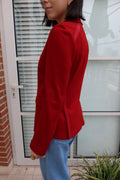 Blazer Rojo Entallado de Rag & Bone