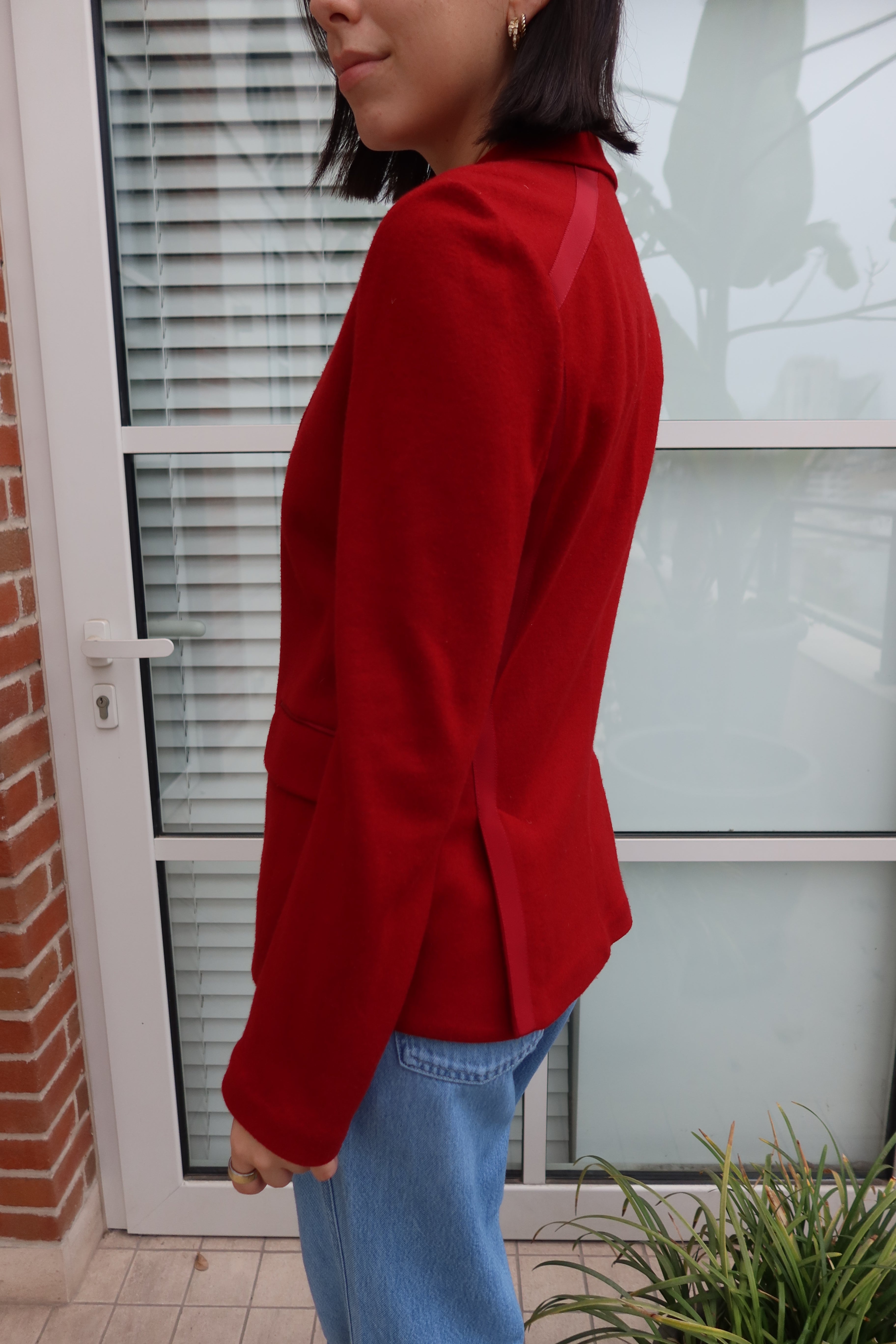 Blazer Rojo Entallado de Rag & Bone