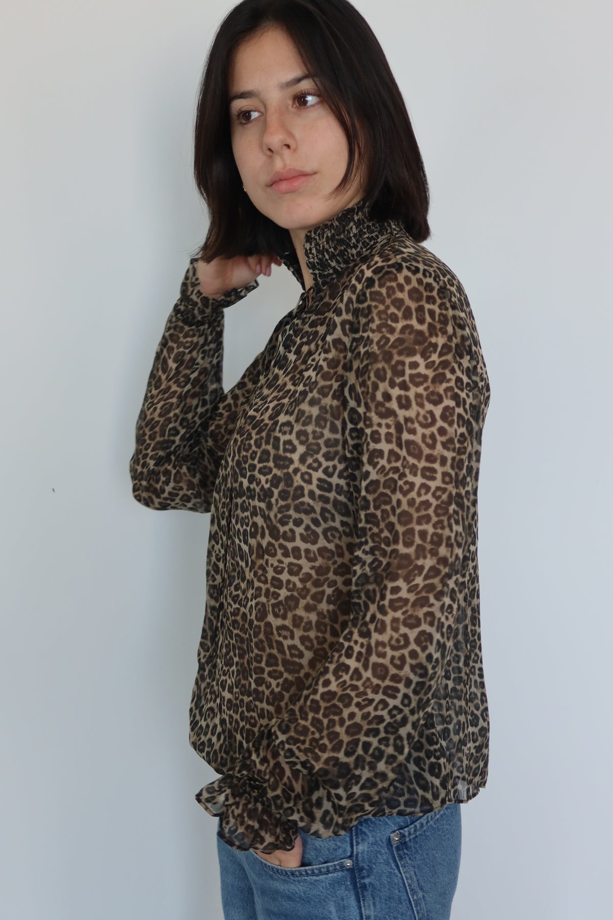 The Kooples Leopard Print Blouse