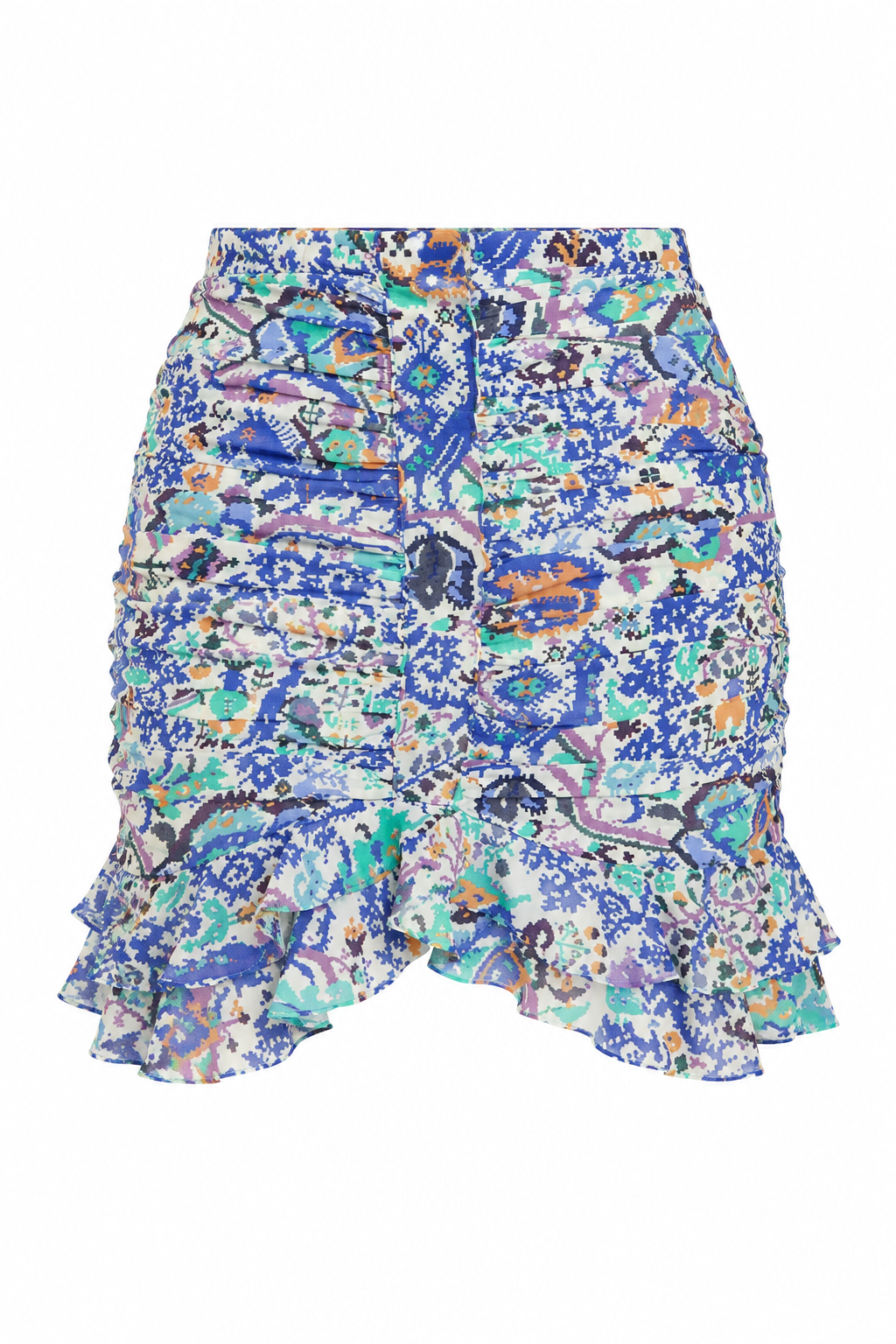Isabel Marant Multicolor Paisley Ruffle Mini Skirt