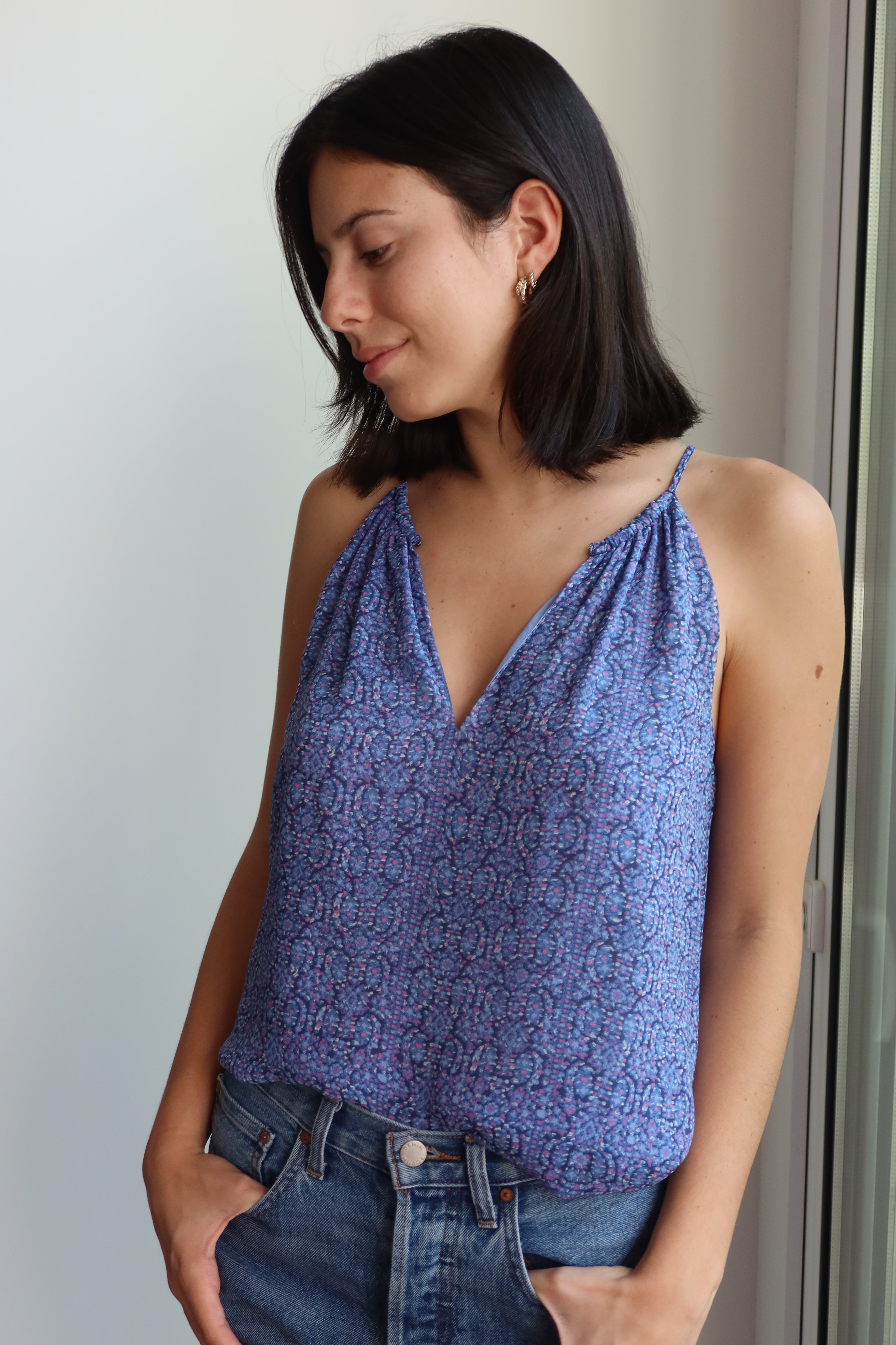 Joie Blue Paisley Cami