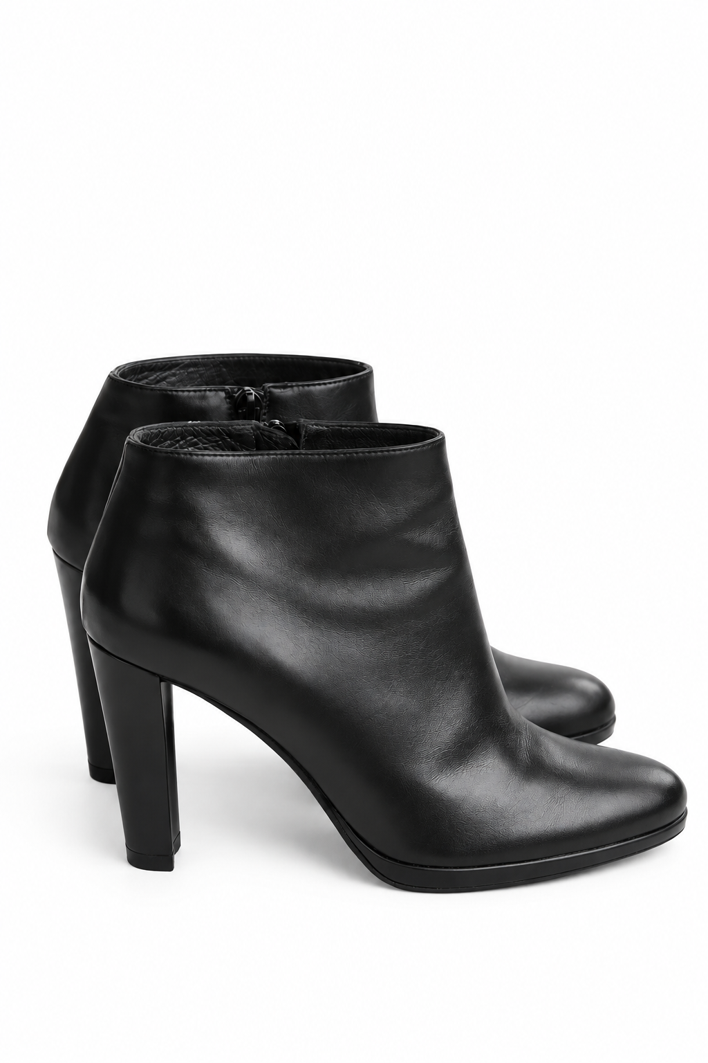 Stuart Weitzman Black Leather Booties