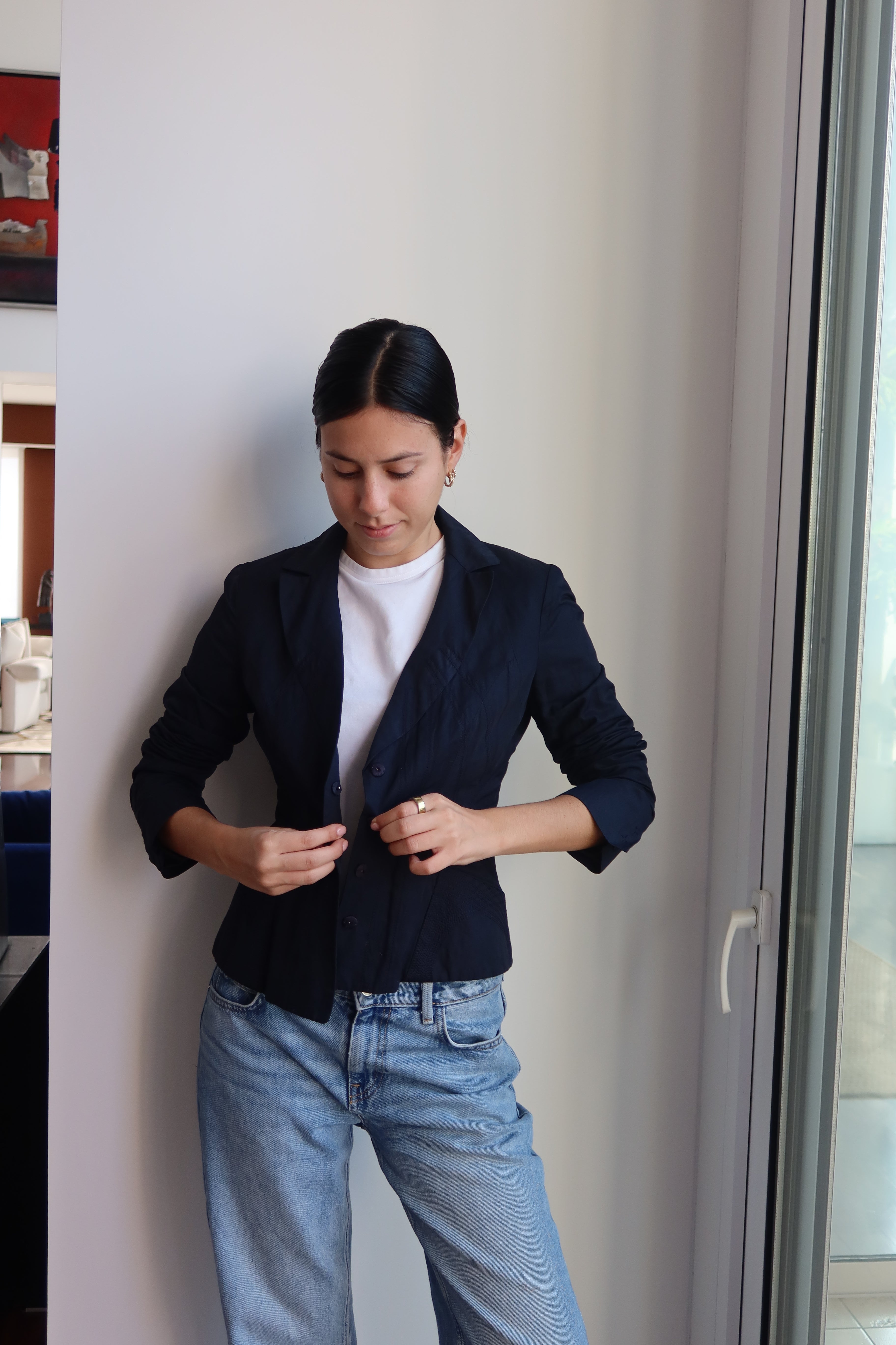 Elie Tahari Black Tailored Blazer
