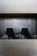 Botines Negros de Stuart Weitzman con Tacón de Perla