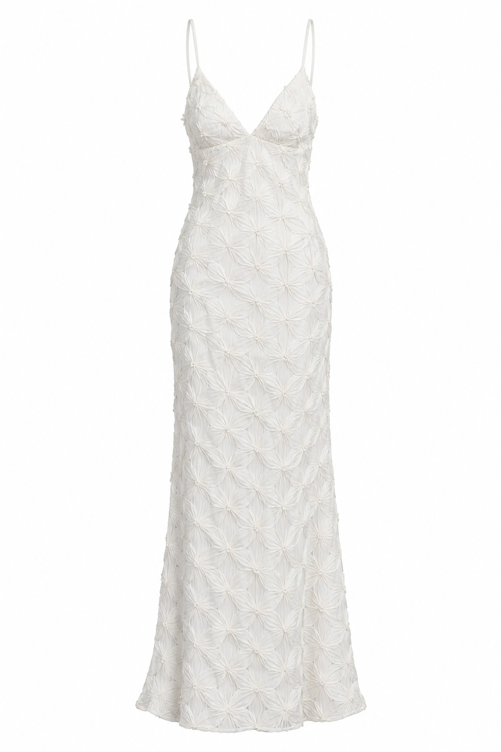 Baobab White Embroidered Maxi Dress