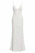Baobab White Embroidered Maxi Dress