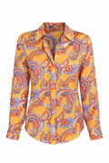 Robert Graham Yellow Paisley-Print Blouse