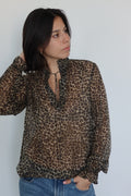 The Kooples Leopard Print Blouse