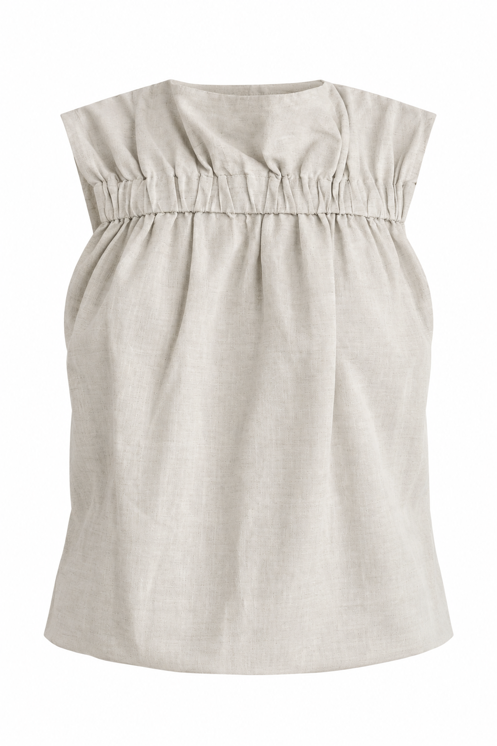 Blusa sin Mangas Beige de COS 