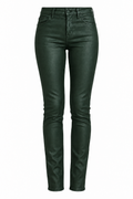 7 For All Mankind Forest Green Coated Skinny Jeans
