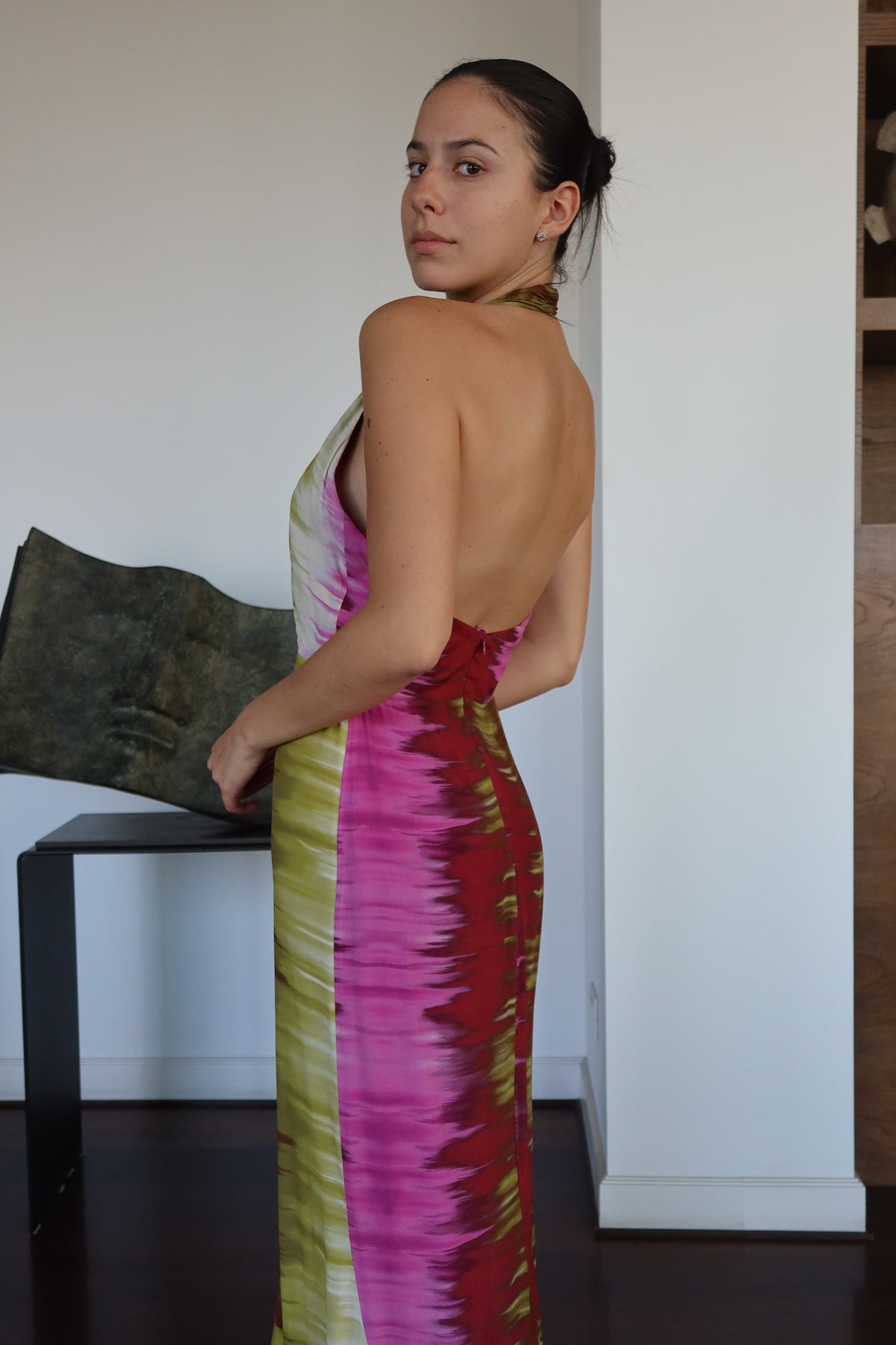 Silvia Tcherassi Multicolor Halter Maxi Dress