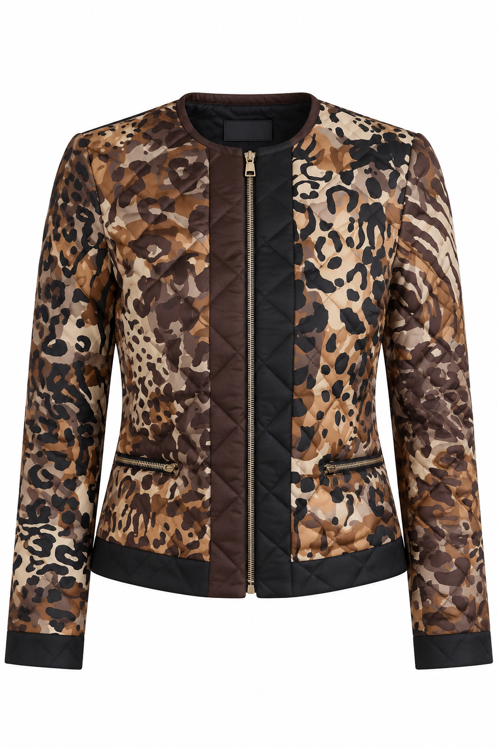 Salvatore Ferragamo Patchwork Leopard Jacket