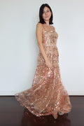 Bronx & Blanco Sparkly Champagne Gown