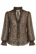 The Kooples Leopard Print Blouse