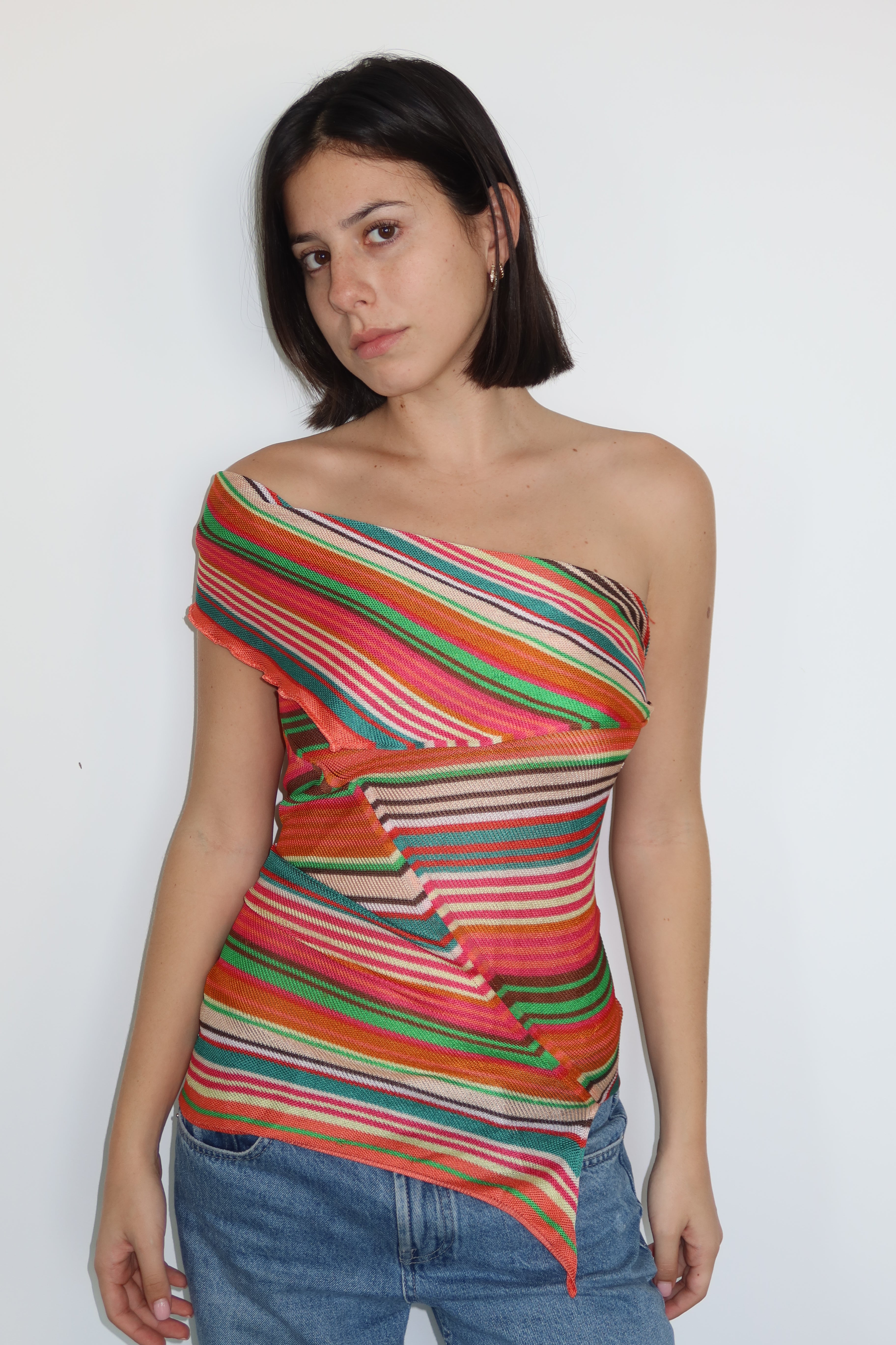Missoni Multicolor Striped Knit Top